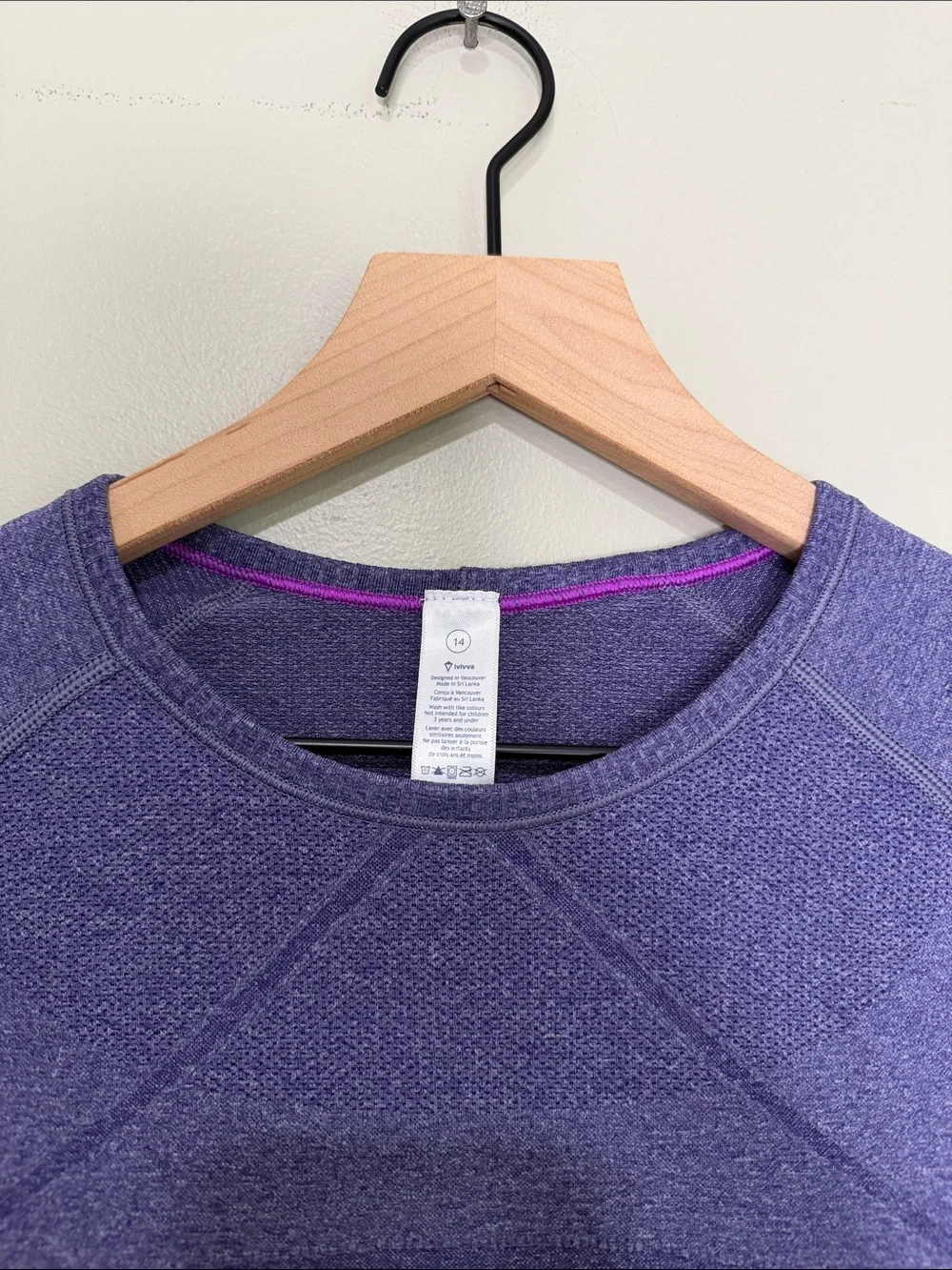 Ivivva Fly Tech Purple Long Sleeve Athletic Top 14
